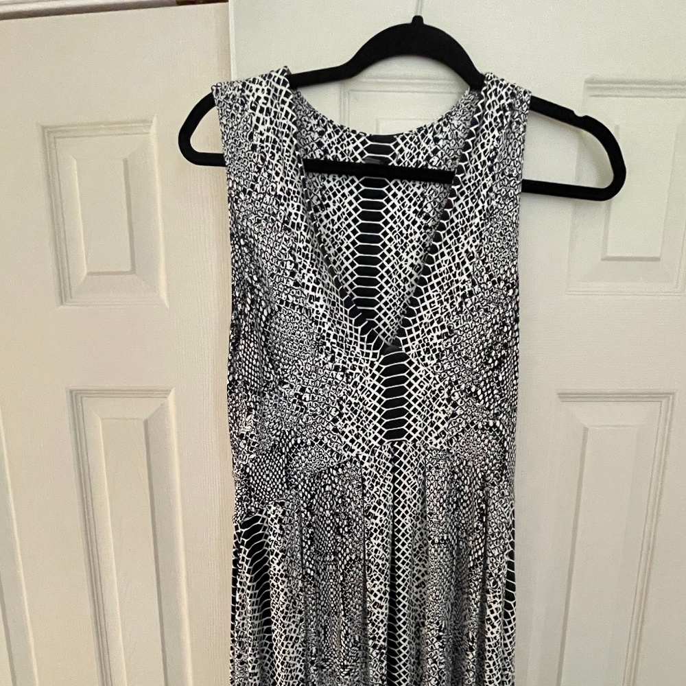 Tart Collections Dress, Black and White pattern, Small
